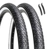 Hycline 2-Pack Cruiser Bike Tires: 26x2.125 Inch Folding Replacement Puncture-Resistant