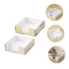 jojofuny 2Pcs Marble Pad Organizer Stylish Office Storage Box for