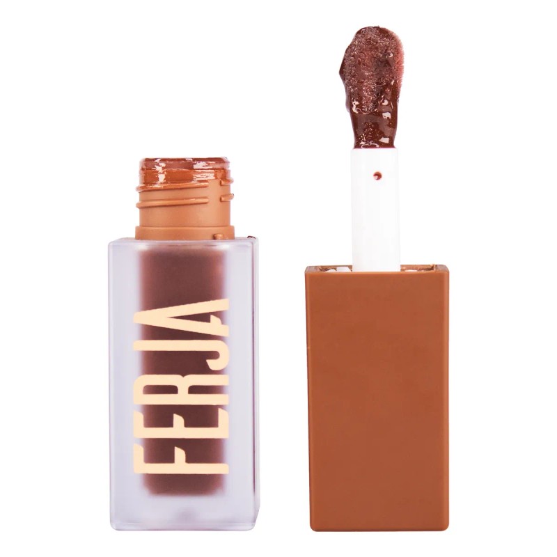 Lip Gloss Ferja Raw Café 5ml Brillo Hidratante Café