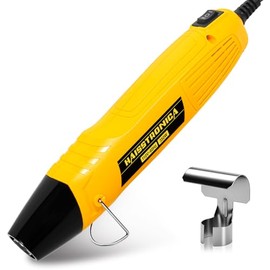 haisstronica Mini Heat Gun 350W, 2 Temp Settings 482°F/752°F (250°C/400°C), Hot Air Tool with Metal Stand & Nozzle Guard, 110V Corded Heat Shrink Gun for Shrink Tubing, Crafts, Embossing, Vinyl Wrap