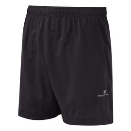 Ronhill Mens Life 5" Unlined Shorts, All Black, XL EU