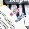 xianzhanEU Pack of 12 Piano Clips, Note Design Book Clip