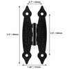 Murtenze 4 Pack 3.5 Inch Black Antique H Hinge Cold