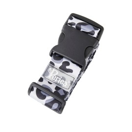 Periea Luggage Straps Set of 2 - Adjustable Suitcase Straps with Quick Release Buckle, Heavy Duty Luggage Straps for Suitcases, Travel Accessories, Thickened Luggage Belt - Silver Leopard