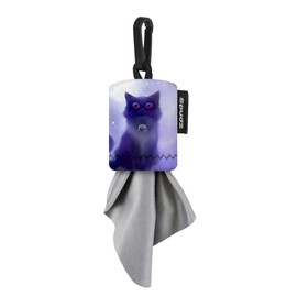 SPUDZ Classic | Microfiber Cloth Screen Cleaner and Lens Cleaner | Open Bottom | Cat | 6 x 6 Inches