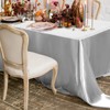 MCEAST 2 Packs Satin Tablecloth 102 x 58 Inches Rectangular