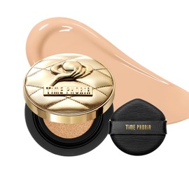 TIMEPHORIA Timeless Utopia Glow Cushion Foundation 002 Birch, Base de Maquillaje Cushion, Acabado Luminoso, Cobertura Media a Alta, Ácido Hialurónico 