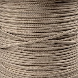 Paracord Planet 550lb Solid Brown Paracord – 7 Strand Type III Tactical Parachute Cord for Hiking, Camping, and Crafting – Light Brown (10 ft)