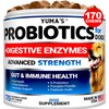 Probiotics for Dogs and Digestive Enzymes - 170 Dog Probiotics