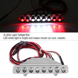 RC Car Light Set, 8 LEDs Light Bar White Red Taillight Lamp Accessory Part for TRAXXAS UDR 1/7 Truck RC Car