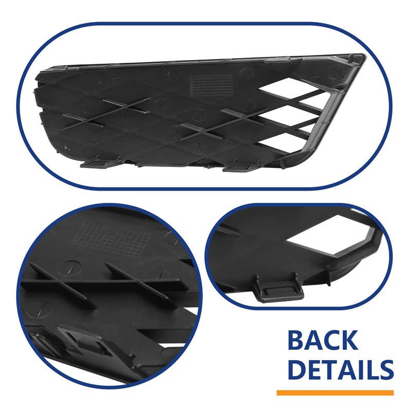 BXZ Front Bumper Insert Outer Grille Fog Light Lamp Cover