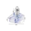 30 Pack Heavy-Duty Clear Plastic Shelf Support Pegs - 3/16