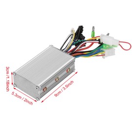 Alomejor Driver sin escobillas 36V/48V 350W Driver de Motor de aleaci¨®n de Aluminio Driver el¨¦ctrico sin escobillas para Bicicleta el¨¦ctrica Piezas para Bicicletas y repuestos