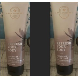 2 Aromatherapy Refresh Your Body Cedarwood Ylang Ylang cream Ultimate Hydration Bath & Body Cream 8 fl oz