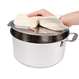 RITZ Food Service CLPG1-2E Terry Hot Pad Pot Holder with Steam Barrier,Commercial Product, 8" x 11", Set of 2, Beige