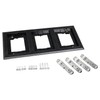 Legrand Wiremold 837PCC-BLK OmniBox/Modulink Triple Gang Rectangular Plastic Carpet Flange,