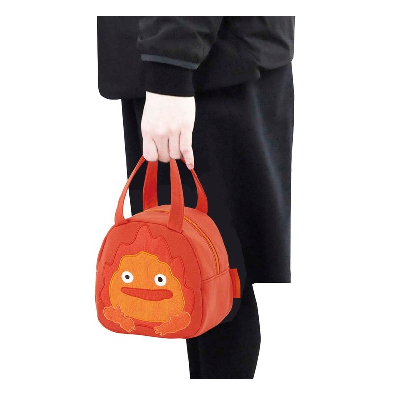 Skater KNBD1-A Die Cut Bag, Sweat Material, Calcifer, Studio Ghibli