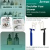 Jovware White Shower Caddy - 2 Pack Open Shelf Hooks