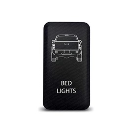 CH4X4 Push Switch for Toyota Tacoma 12V 3Amp - Bed Lights Symbol - Amber LED