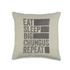 Funny Meme Eat Sleep Big Chungus Throw Pillow