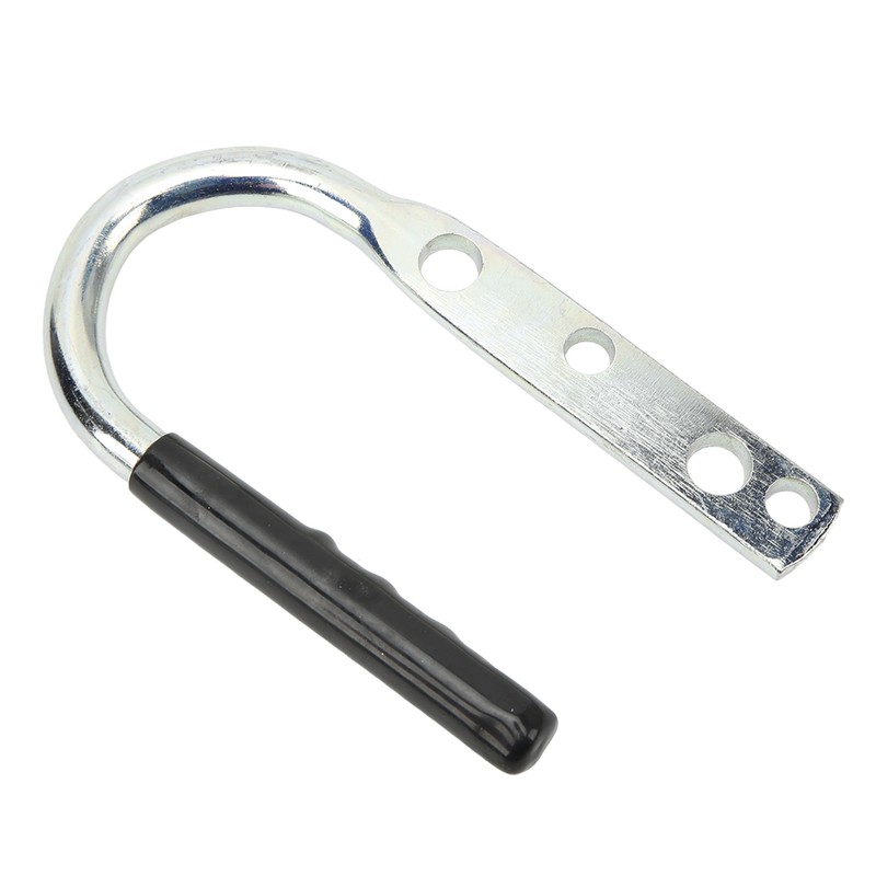 Trailer Coupler Lift Handle Galvanized Steel Rubber Tongue Handle for