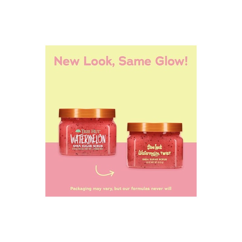 TREE HUT, Watermelon Shea Sugar Scrub, Exfoliante Corporal de Azúcar