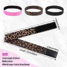 Dimeho 3 piezas de banda elástica para peluca ajustable peluca de agarre diadema resistente al agua Wig Grip Headband antideslizante banda de agarre de peluca sin costuras diadema para mujer hombre