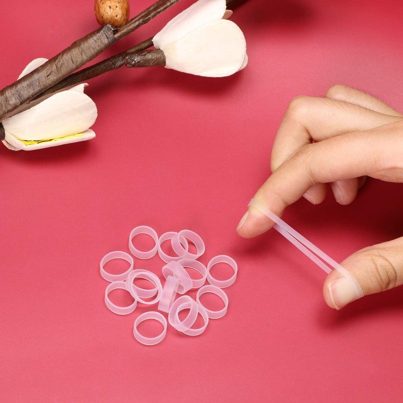 ONLYKXY 100 Pieces 10mm ID 12mm OD Clear Silicone Cable