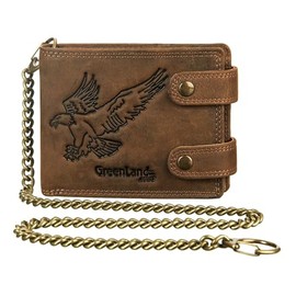 Greenland Nature Monte RFID Leather Wallet 12 cm, Eagle, standard size