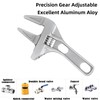 KISPATAI Multifunctional Adjustable Spanner Wrench,6-68mm Opening Wide Jaw Spanners,with Short