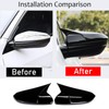 Moonlinks Compatible with 2016-2021 Honda Civic Side Ox Horn Mirror
