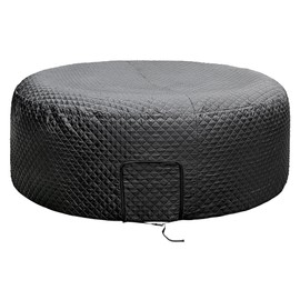 Tlswshsy 71'' x 27'' Insulated Inflatable Hot Tub Thermal Cover, Energy Efficient Hot Tub Cover with Zipper Door, Inflatable Hot Tubs Full Coverage for Keeping Warm Extra Insulation and Dustproof