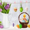 Mizijia Easter Eggs for Hanging, Pack of 32 Plastic Easter