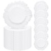 50 Pcs White Charger Plates Bulk 13 Inch Plastic Plate