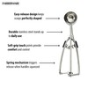 Farberware Professional Stainless Steel Cookie Dough Scoop, 8.27 Inch, Black
