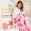 Weighted Blanket 7 pounds Twin Size 41"x 60",Soft Sherpa Fleece
