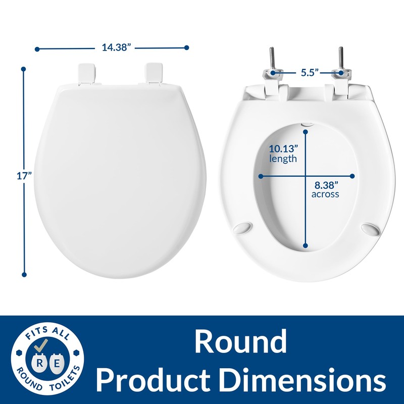 BEMIS 790TDGSL Commercial Heavy Duty Closed Front Toilet Seat with