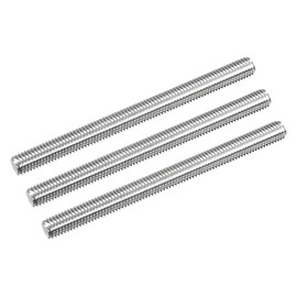 sourcing map Fully Threaded Rod M8 x 100mm 1.25mm Thread Pitch 304 Stainless Steel Right Hand Threaded Rods Bar Studs 3 Pack