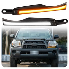 SDTSSYVE Daytime Running Lights Led fog Lights for toyota tacoma 2005 2006 2007 2008 2009 2010 2011 Tacoma Turn Signal Fog Lights Assembly (05-11Head DRL)