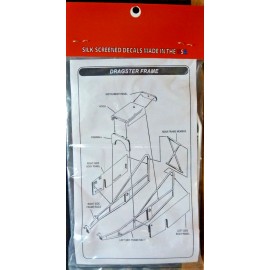 Gofer Racing Decals 1/24-1/25 Top Fuel Dragster Frame Plastic Kit Gofer Racing 5C1130