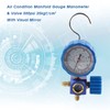 Air Condition Manifold Gauge Manometer&amp; Valve 500psi 35kgf cm With