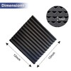 52 Pack Acoustic Foam Panels,1" x 12" x 12"Acoustic Wedge