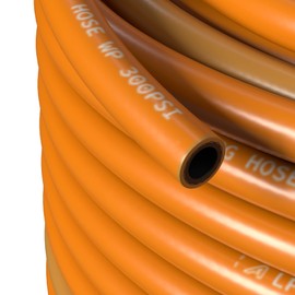 ap automotive 8mm Rubber LPG Gas Propane Hose ISO3821 Orange 1 Metre