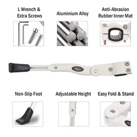 MUKA Bicycle Kickstand Adjustable Bike Stand Foldable Height Mountain Bike Stand Universal Road Bicycle