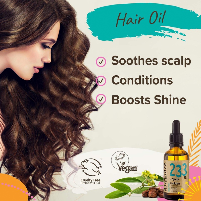 Naissance Jojoba Oil Gold (No. 233), 50 ml 100% Pure