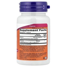 NOW Foods, Mega D3 and MK-7, 60 Capsules / NOW Foods (나우푸드), 메가D3 및 MK-7, 캡슐 60정