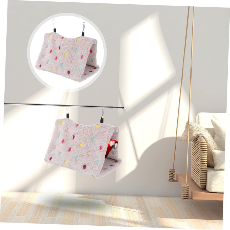 SUPVOX Flannel Parrot Nest Bird Warm Nest Hanging Design Comfortable