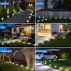 Peasur Solar Ground Lights Outdoor, 18 Pack Flat Solar Powered