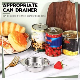 Jerliflyer Tuna Colander,Stainless Steel Food strainers and colanders, for Beans, Vegetables Separate Foods