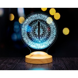 Geschenkelampe Elif Arabic Letter Ramadan Decorative Islamic Eid Mubarak Decoration 3D LED Lamp Gift for Friends Father Mother